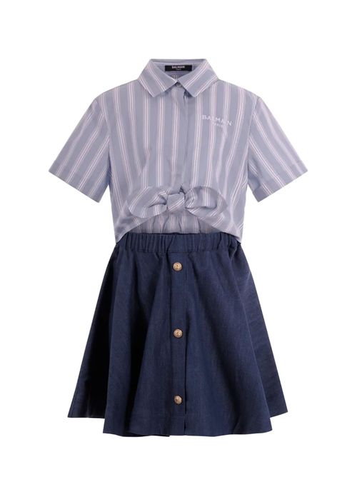 Abito a righe Balmain | BY1C71P0588625BC