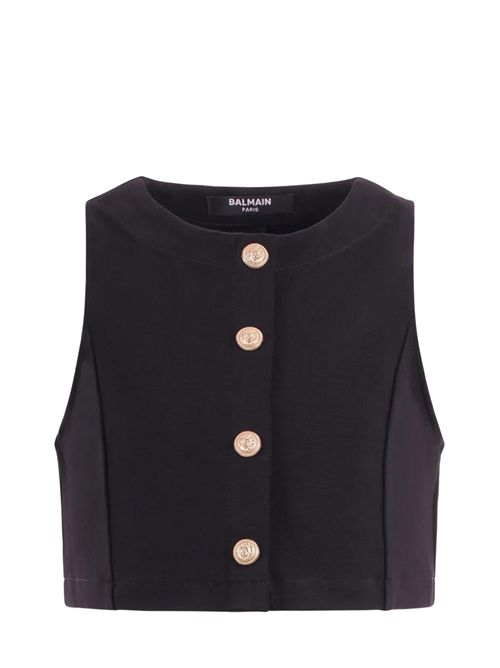 Top con bottoni Balmain | BY5A02J0371930
