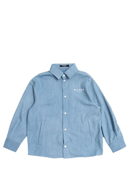 Camicia con logo Balmain | BY5P50P0588653BC