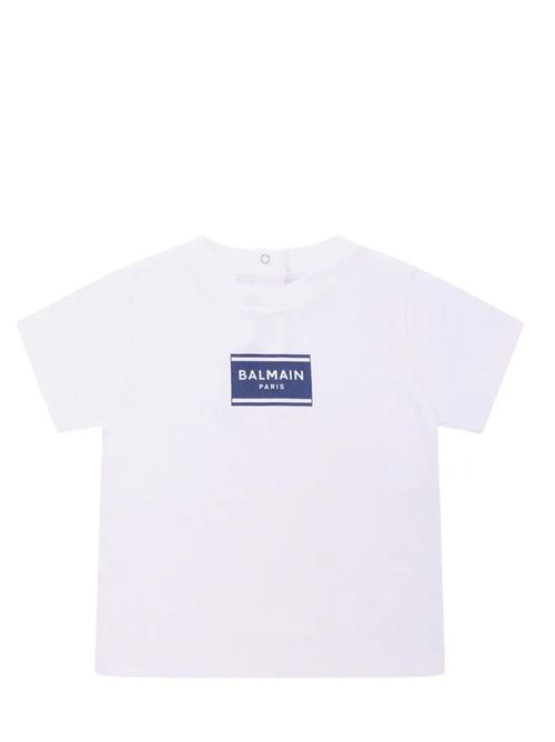 T-shirt con logo Balmain | BY8501Z3672100BL