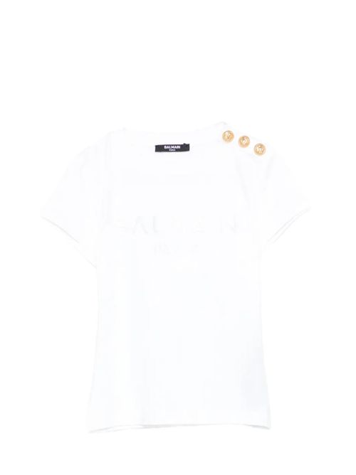 T-shirt con logo Balmain | BY8A21Z3277100BC