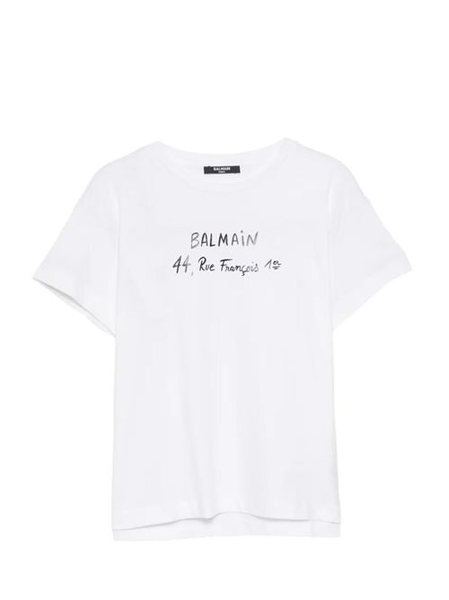 T-shirt con stampa Balmain | BY8B11Z3672100NE