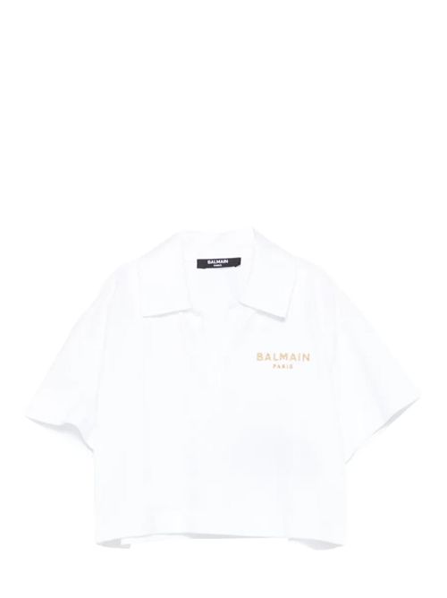 Polo con logo Balmain | BY8B31Z3658100BC