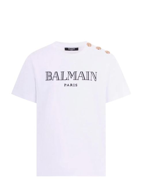 T-shirt con logo Balmain | BY8Q81Z3672100OR