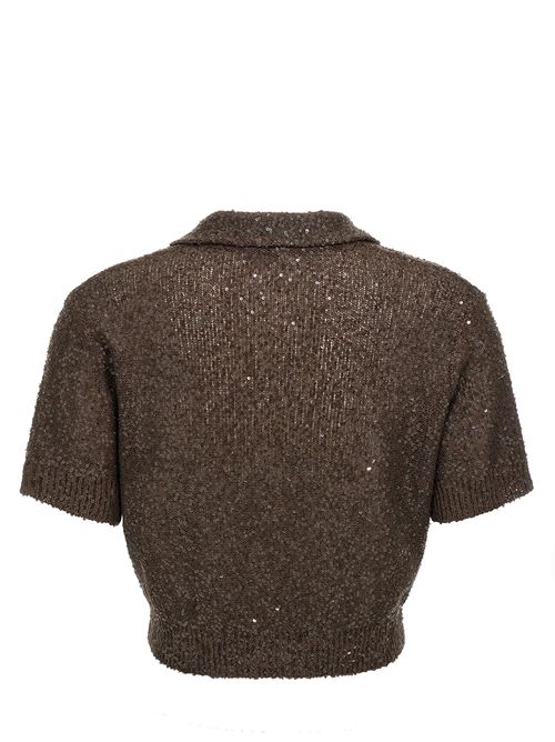 Maglia con paillettes Brunello Cucinelli | MDJ547605C8705
