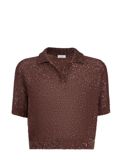 Maglia con paillettes Brunello Cucinelli | MDJ547605C9092