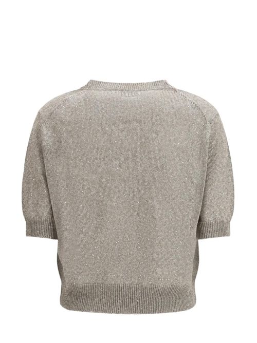 Maglia con paillettes Brunello Cucinelli | MDT746400C9089