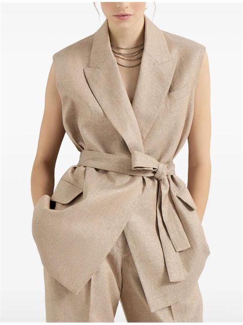 Gilet con cintura Brunello Cucinelli | MH5267774C920