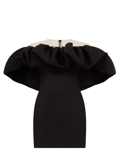 Abito con spalline a sbuffo David Koma | RE26DK18DBLACK