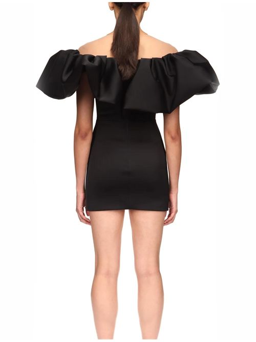 Abito con spalline a sbuffo David Koma | RE26DK18DBLACK
