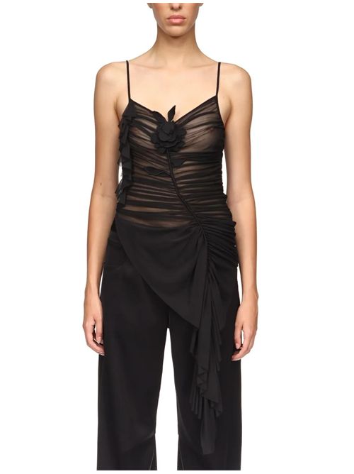 Top con ruches David Koma | RE26DK33TBLACK