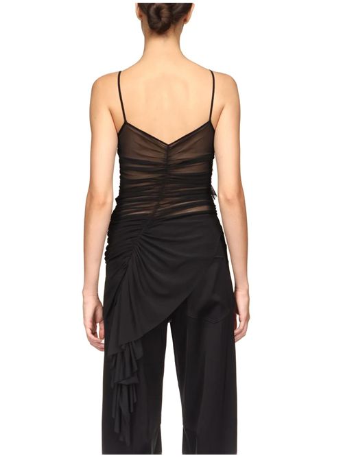 Top con ruches David Koma | RE26DK33TBLACK
