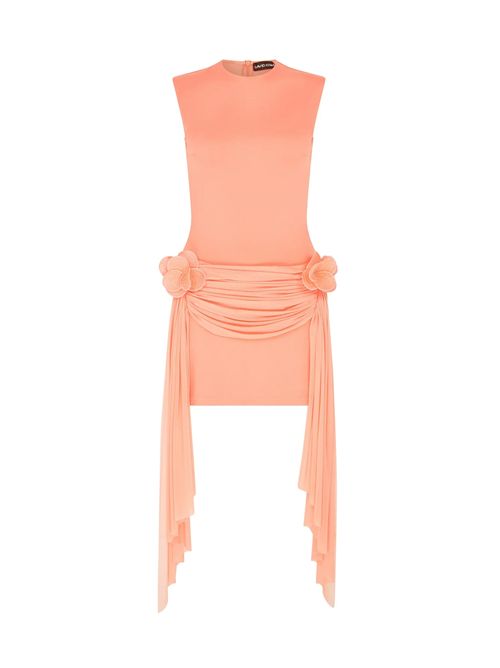 Abito con drappeggio David Koma | RE26DK46DPEACH