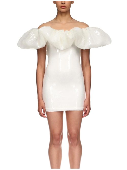 Abito con paillettes David Koma | RE26DK56DWHITE