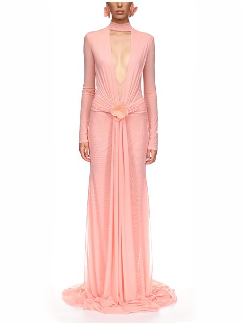 Abito con drappeggio David Koma | RE26DK71DLPEACH