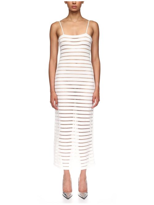 Abito in maglia a righe David Koma | RE26DKKN01DWHITE