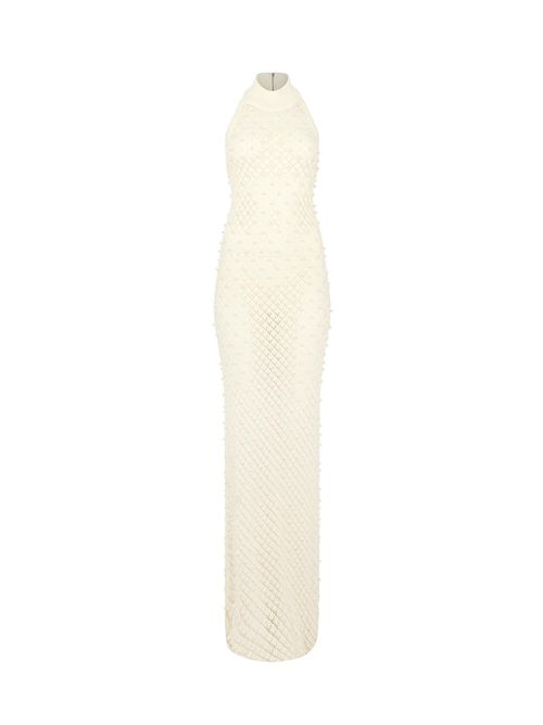 Abito con perle David Koma | RE26DKKN17DLWHITE