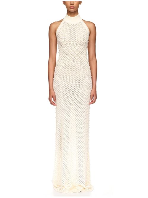 Abito con perle David Koma | RE26DKKN17DLWHITE