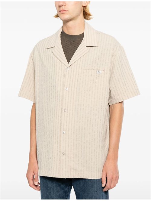 Camicia in seesucker Emporio Armani | EM000593AF20430U1039