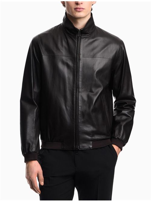 Blouson in nappa Emporio Armani | EM005323AF24371U8137