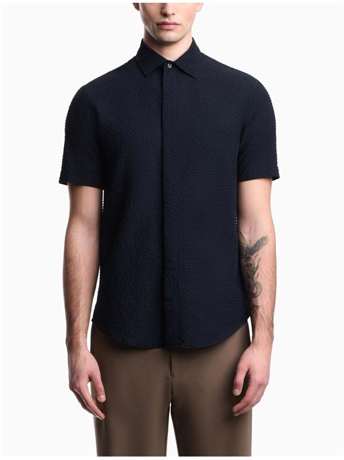 Camicia in seesucker Emporio Armani | EM005655TE20392UB109
