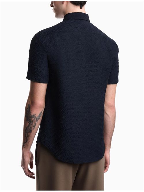 Camicia in seesucker Emporio Armani | EM005655TE20392UB109