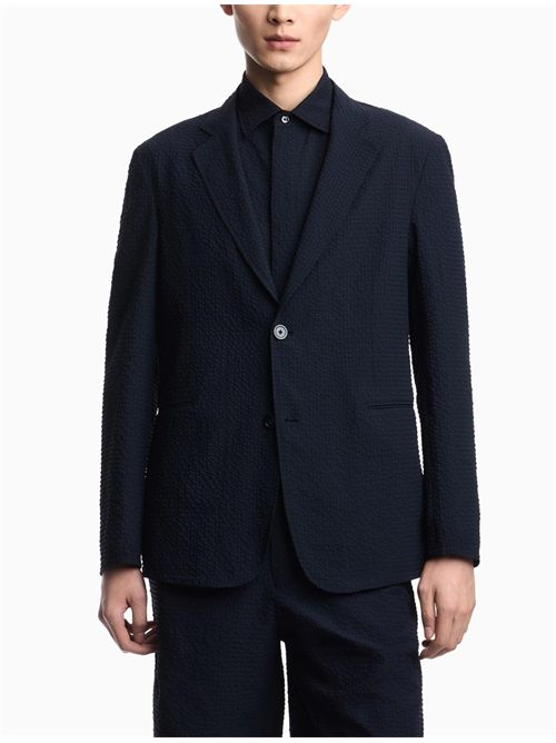 Giacca in seersucker Emporio Armani | EM005801TE20392UB109