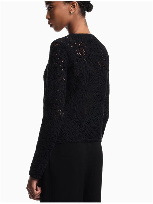 Giacca in tessuto ricamo Emporio Armani | EW002977AF22471UC001