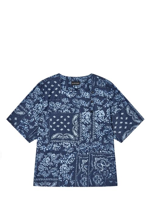 Blusa in chambray Emporio Armani | EW003486AF21079FB002