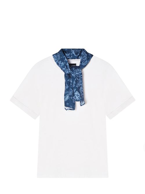 T-shirt con collo foulard Emporio Armani | EW003601AF13318M0019