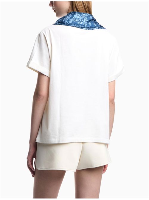 T-shirt con collo foulard Emporio Armani | EW003601AF13318M0019