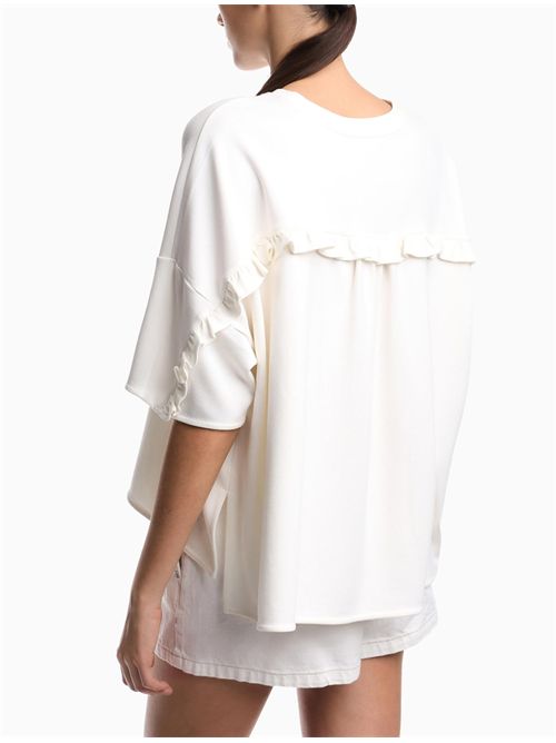 T-shirt con ruches Emporio Armani | EW003835AF22598U0006