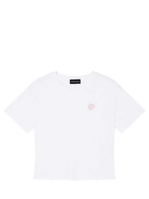 T-shirt con patch logo Emporio Armani | EW004385AF12597U0002
