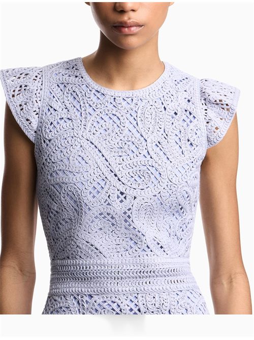 Abito in tessuto ricamo cornely Emporio Armani | EW004407AF22471U9341