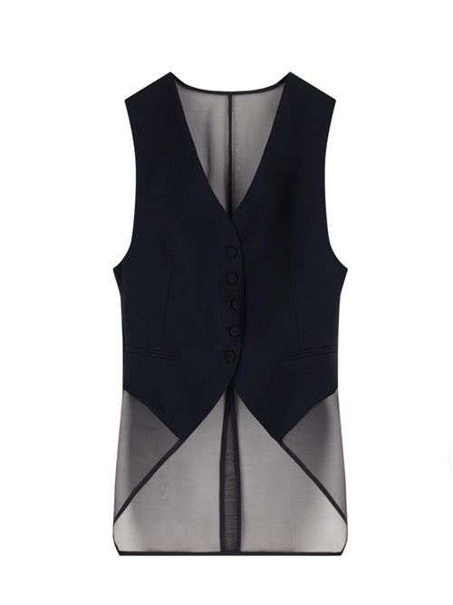 Gilet in enver satin Emporio Armani | EW004490TE10419UC001