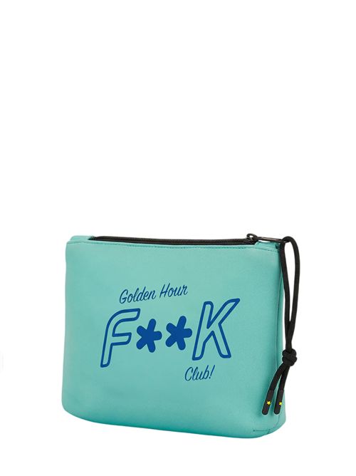 Pochette con logo F**K | FA26-SU8001AQAcquamarine