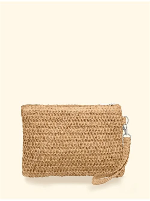 Pochette in rafia F**K | FA26-SW0007BGBeige