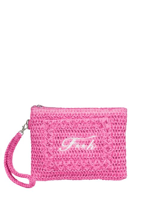 Pochette in rafia F**K | FA26-SW0007FXFuxia