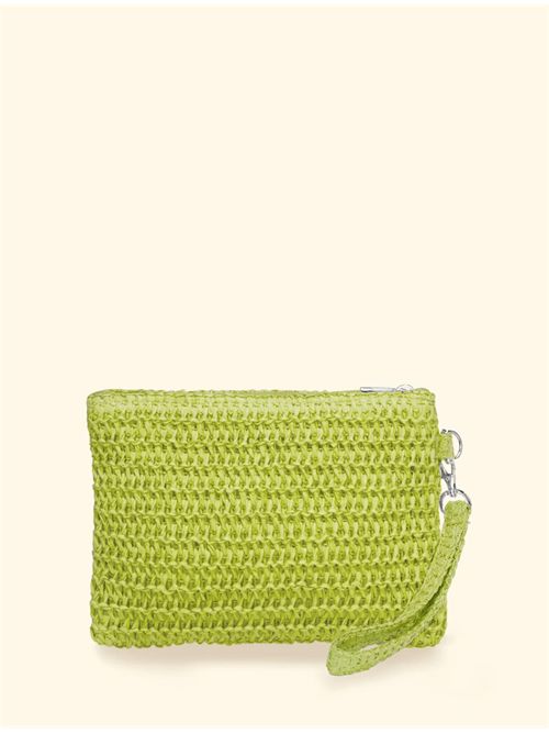 Pochette in rafia F**K | FA26-SW0007LILime