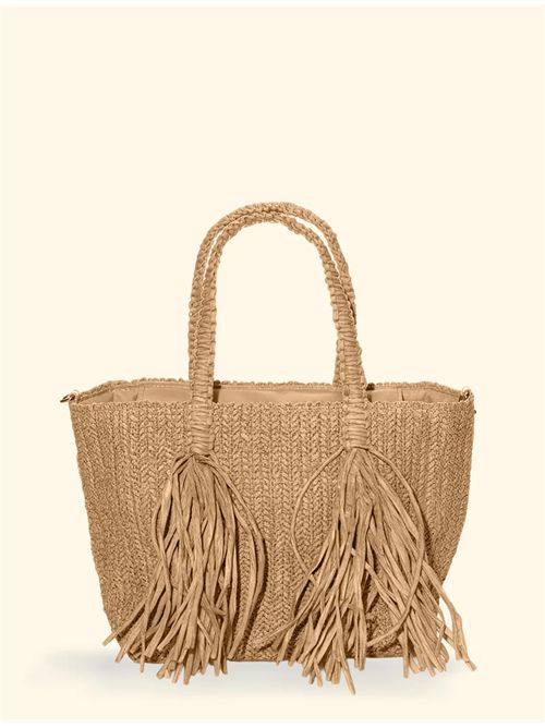 Borsa con frange F**K | FA26-SW0045BGBeige