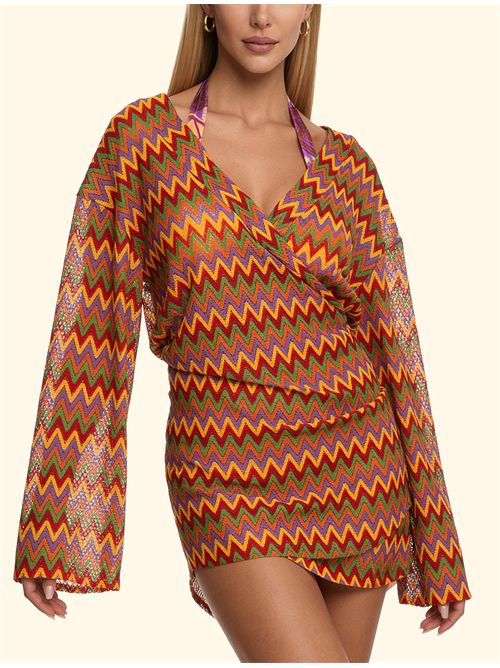 Kaftano con stampa F**K | FK26-SW0236MCMulticolor