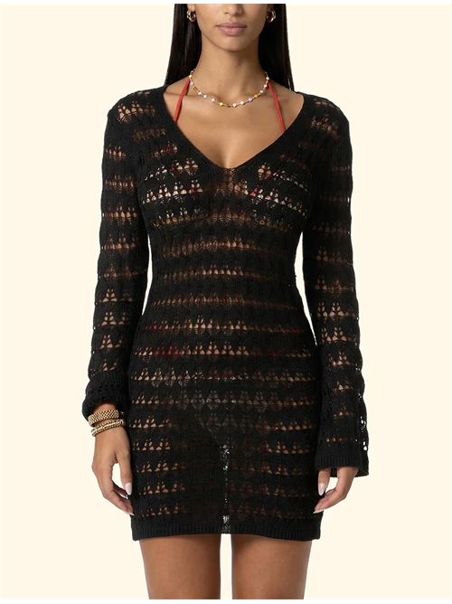 Abito in crochet F**K | FK26-SW0415BKBlack