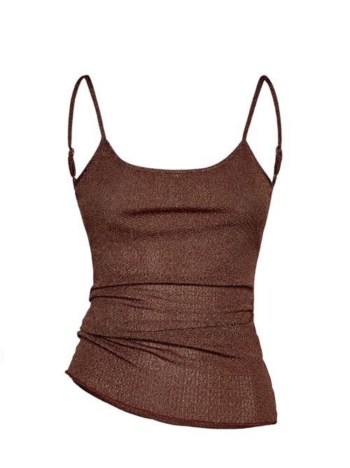 Canotta in lurex F**K | FK26-SW1146BNBrown