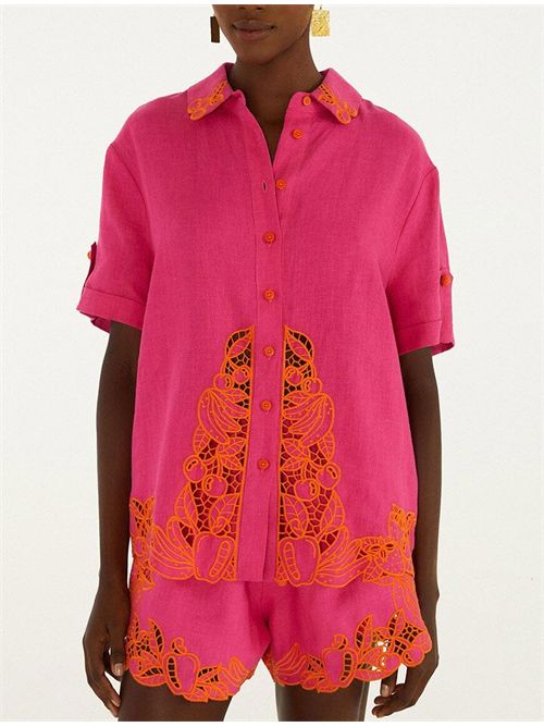 Camicia con ricamo FARM RIO | 349104L0027