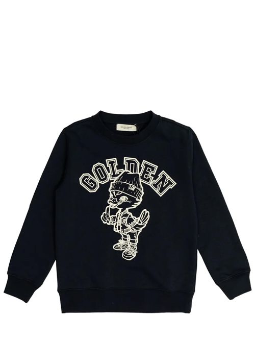 Felpa con stampa Golden Goose Kids | GKP02214.P00228650345