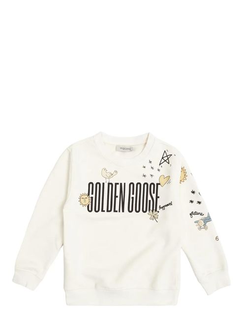 Felpa con stampa Golden Goose Kids | GKP02214.P00243811560