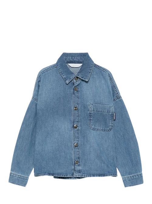 Overshirt con logo Palm Angels | PBYD006S26DEN001050