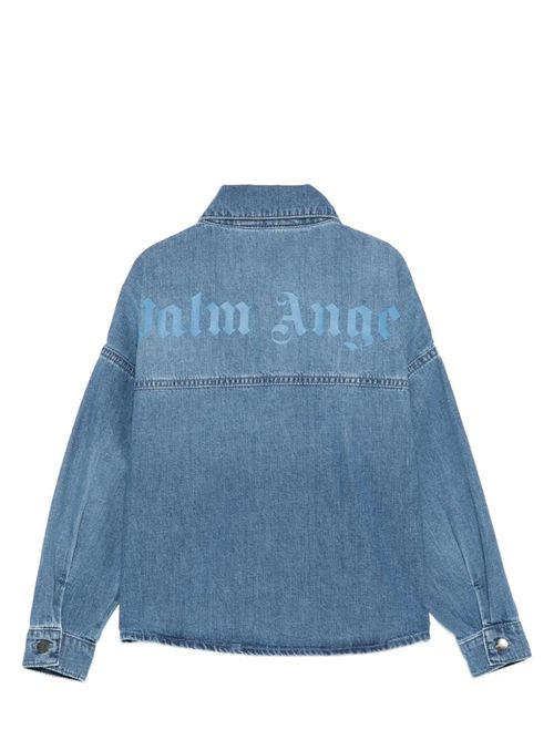 Overshirt con logo Palm Angels | PBYD006S26DEN001050