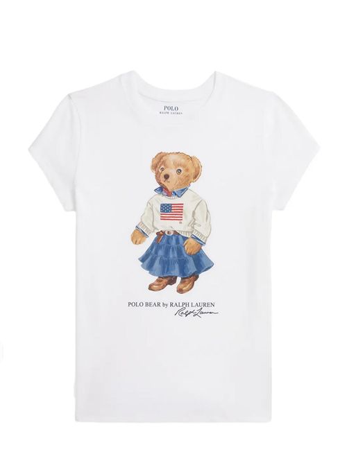 T-shirt con stampa Ralph Lauren Bimbo | 313A98403001
