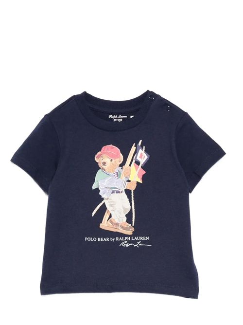 T-shirt con stampa Ralph Lauren Bimbo | 320A12428001